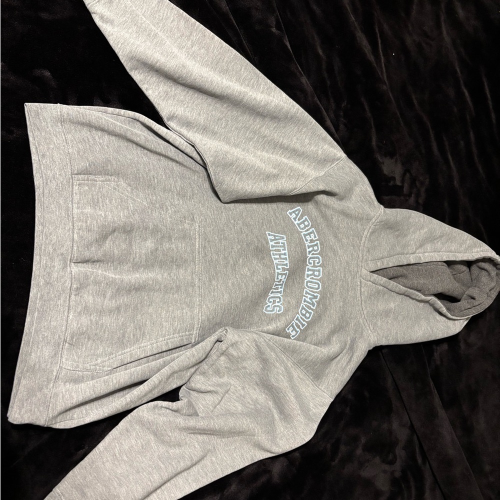y2k Vintage Grey Abercrombie Athletics Kenpo Hoodie
